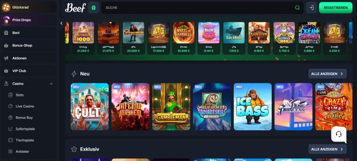 Beef Casino Testbericht – Erfahrungen, Boni und Spielangebot für Deutschland image 1